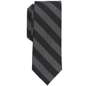 Bar III Men Arrow Striped Skinny Tie Black One Size